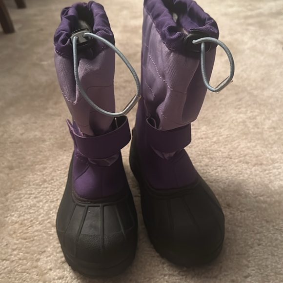 Columbia girls waterproof powderbug snow boots size 3 - Picture 4 of 8